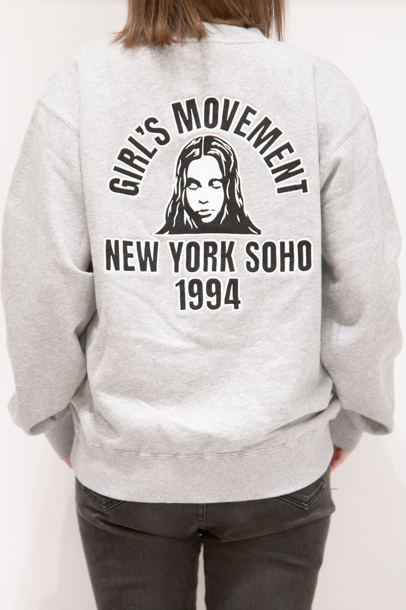 ARCH LOGO AND FACE PATCH SWEATSHIRT / アッシュ