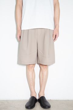 [ラスト1点 サイズ2] PE CONPACT TWILL BELTED SHORTS / ベージュ