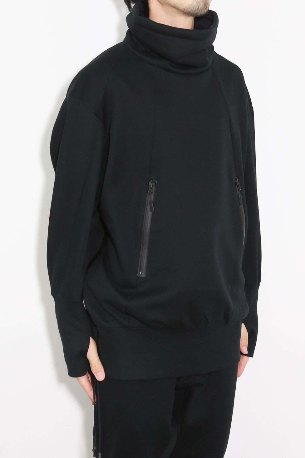 LINE PULLOVER JERSEY / ブラック