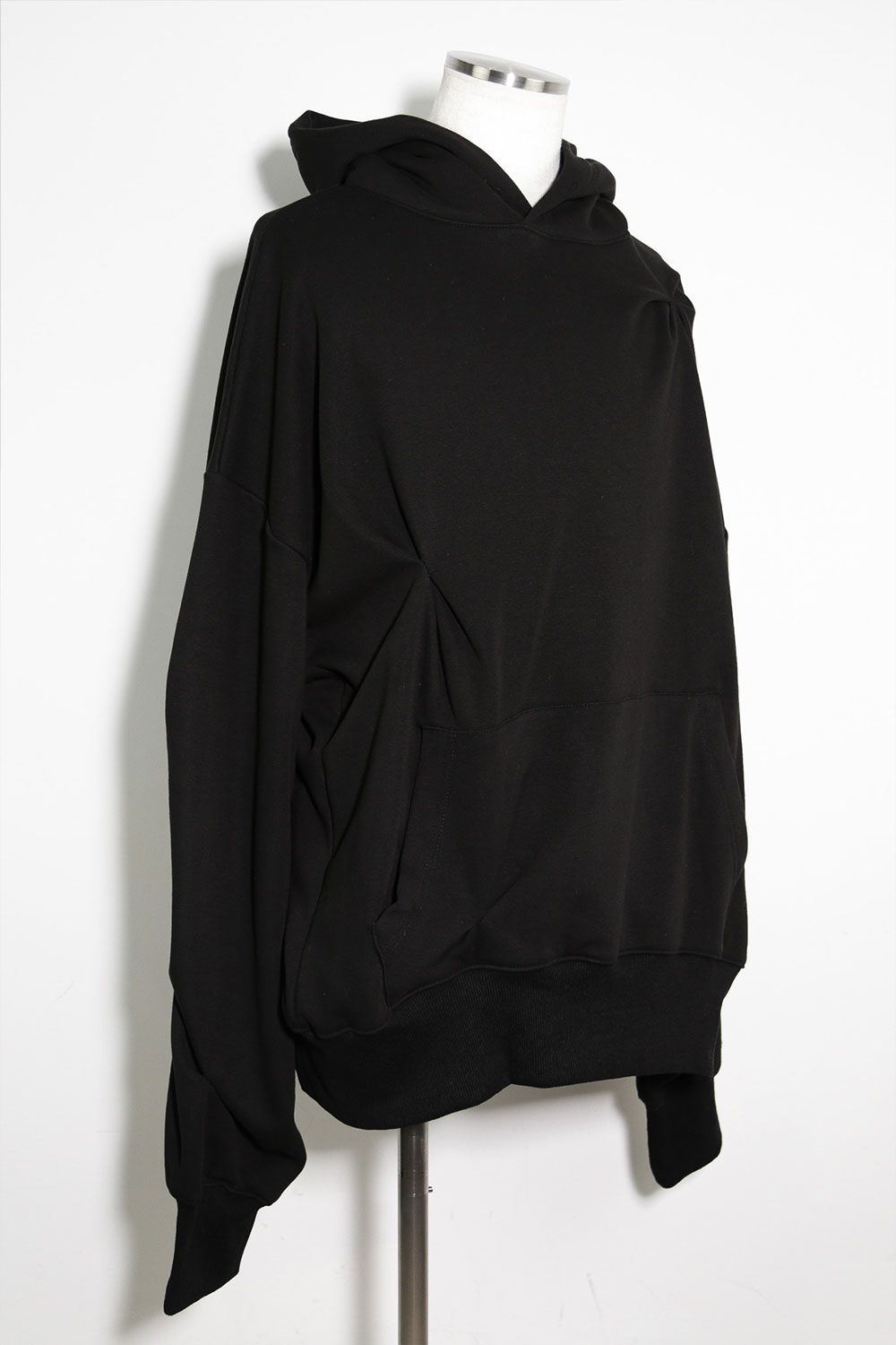 ボンバーヒートオーバーサイズランダムタックフーディー / Bomber Heat Tuck Hoodie / ブラック / ag-10054