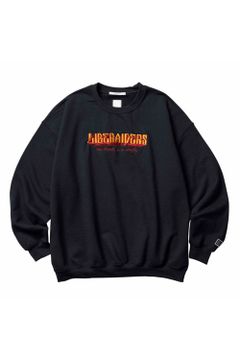 LR EMBROIDERY CREWNECK / ブラック