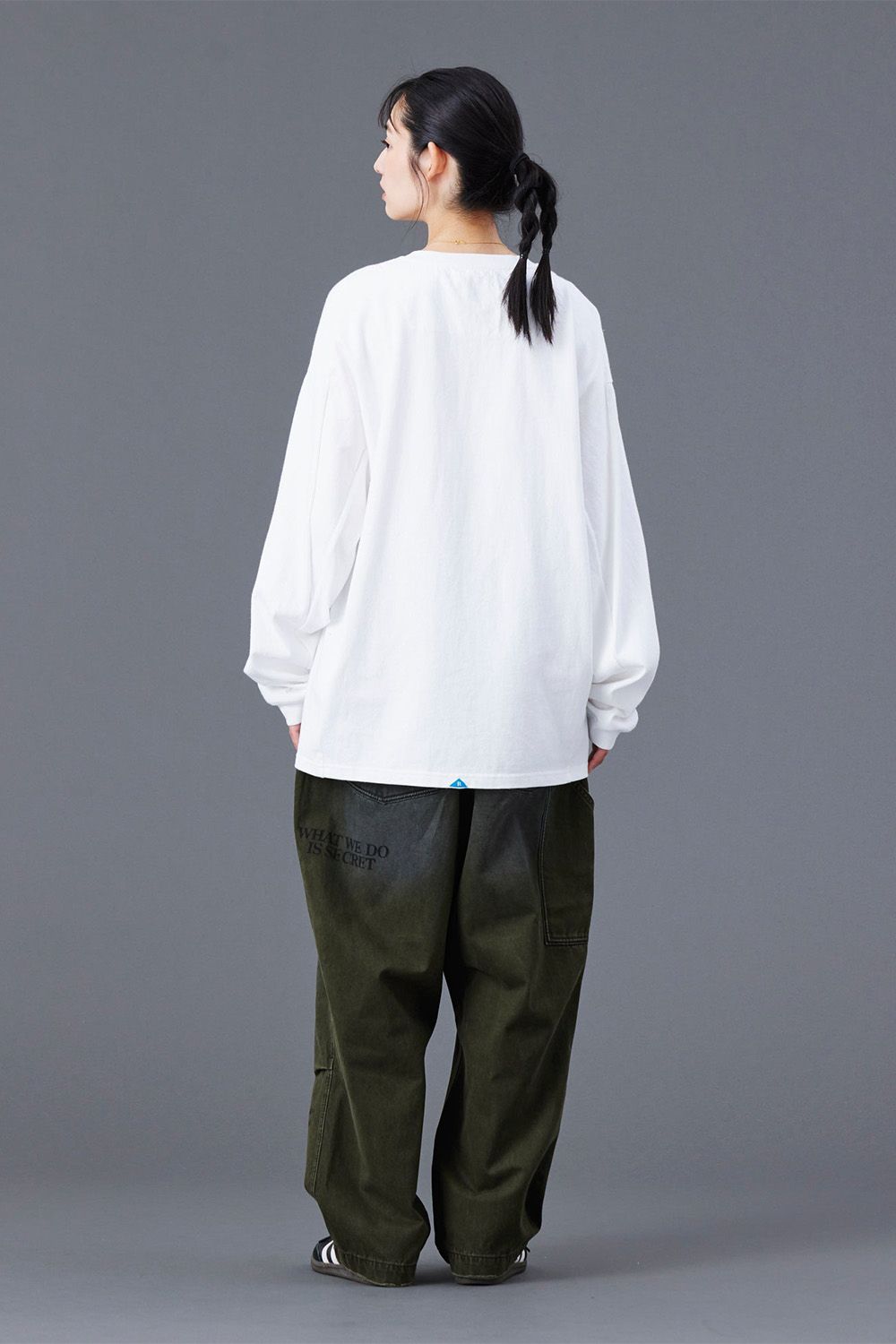 3D CUT L/S TEE / ホワイト