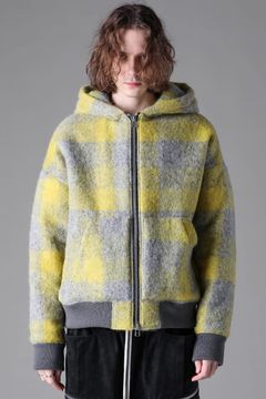 Plaid Padded Hoodie