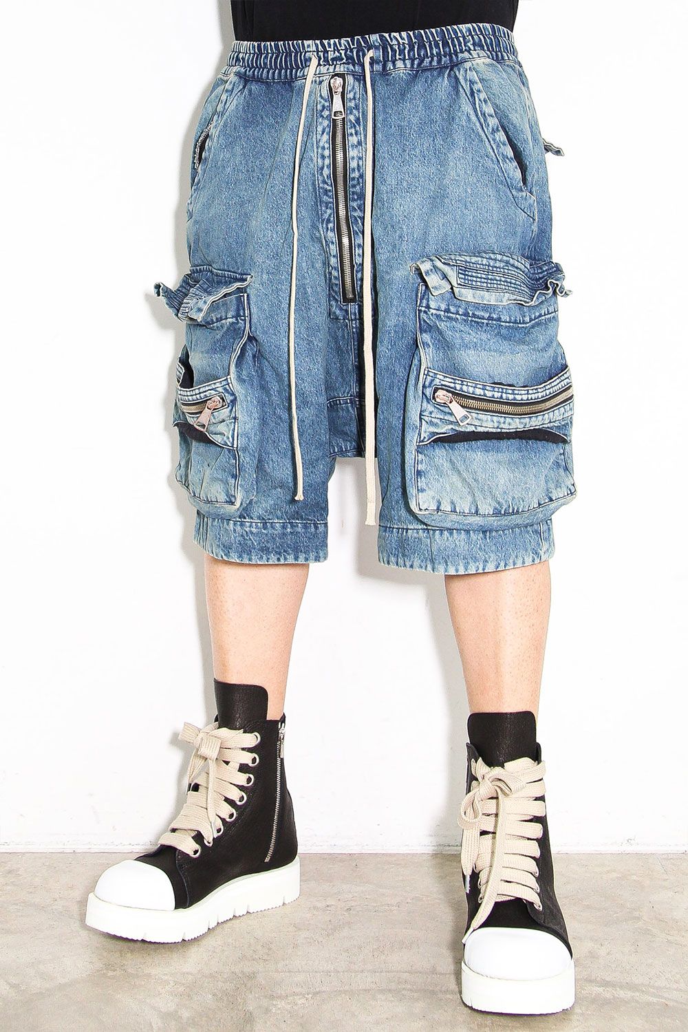 【爆買い！】 A.F ARTEFACT ヴィンテージデニムサルエルショーツ - パンツ