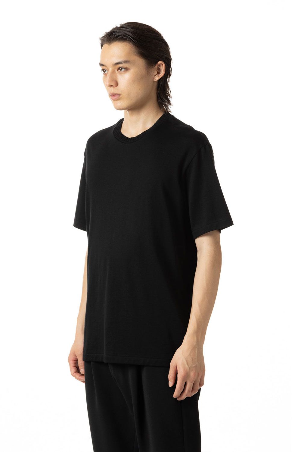 ハイウェットジャージー スリムフィットカットソーS/S / ブラック