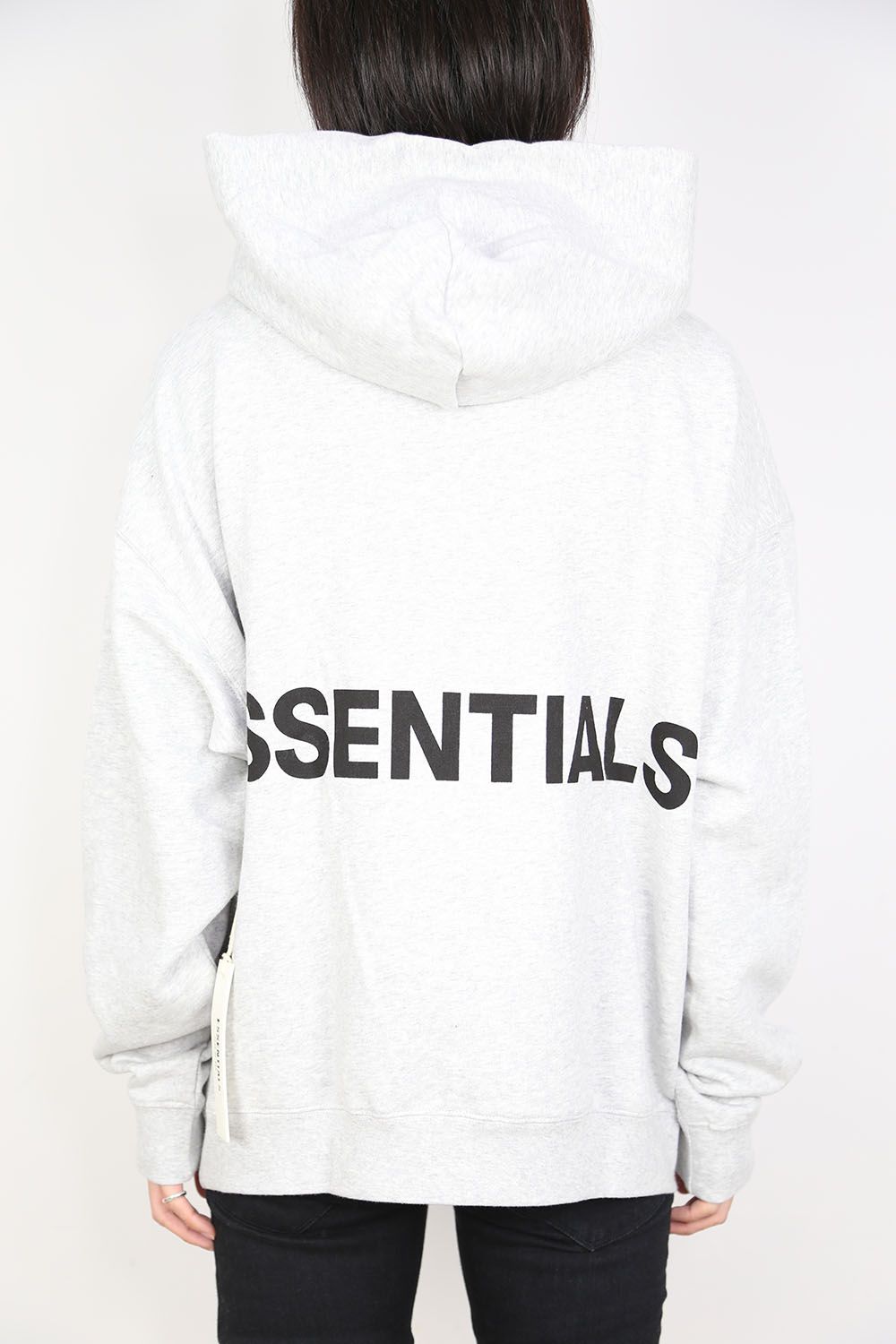 BACK LOGO HOODIE / グレー