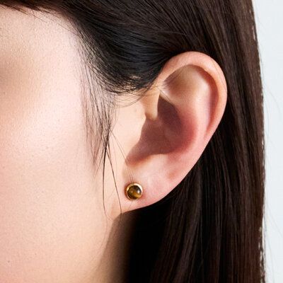 Baroque Stud Pierce/ ブラウン