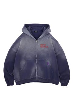 ［ラスト1点 サイズ1］MS Homme Logo Embroidery Zip Up Hoodie / ネイビー