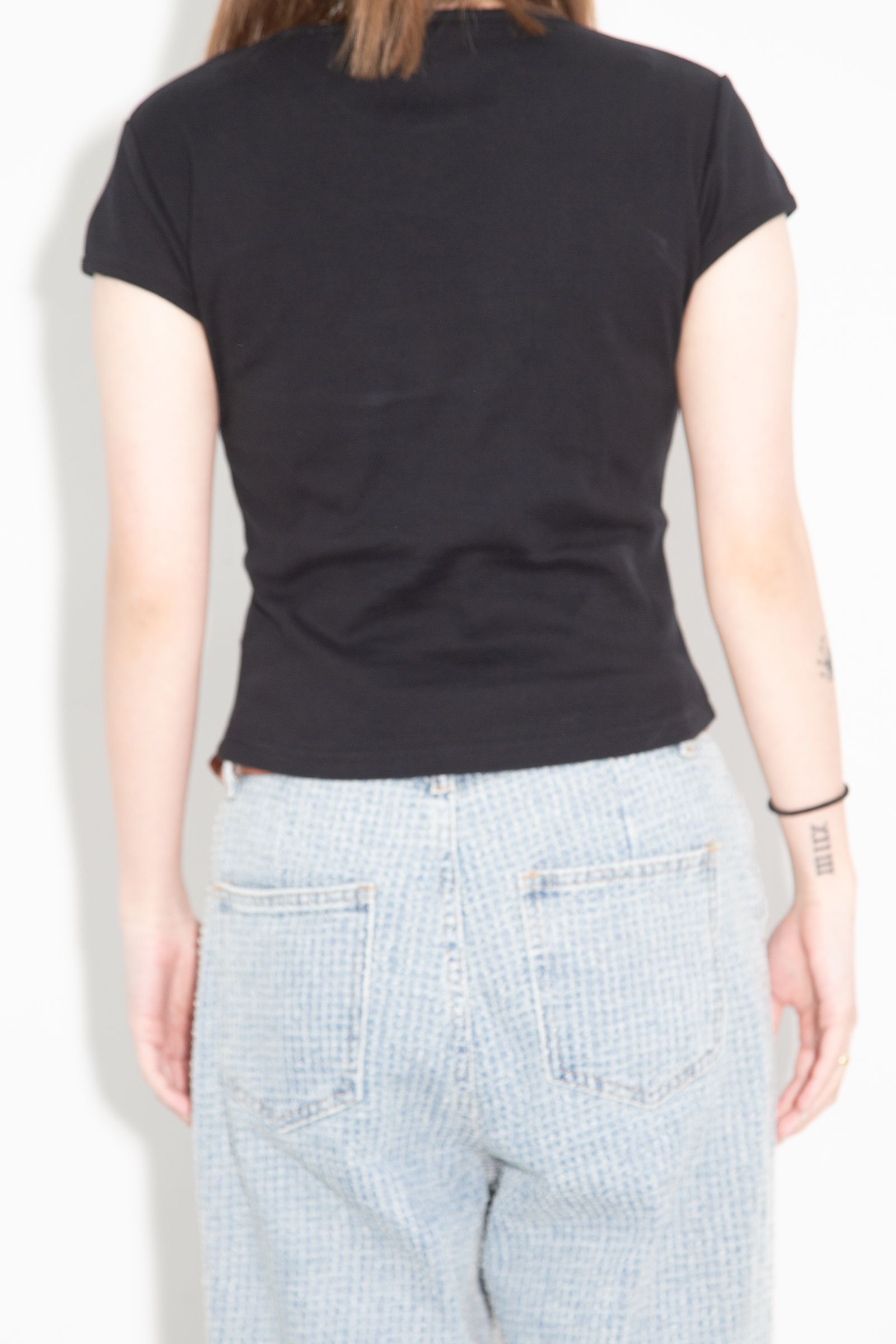 [ラスト1点 サイズM] DEVIL FACE S/S BABY TEE / ブラック