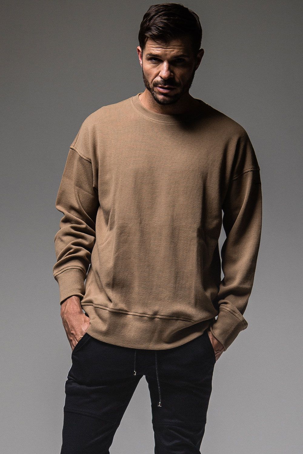 【人気定番商品】 WAFFLE THERMAL LOOSE TRAINER / ベージュ