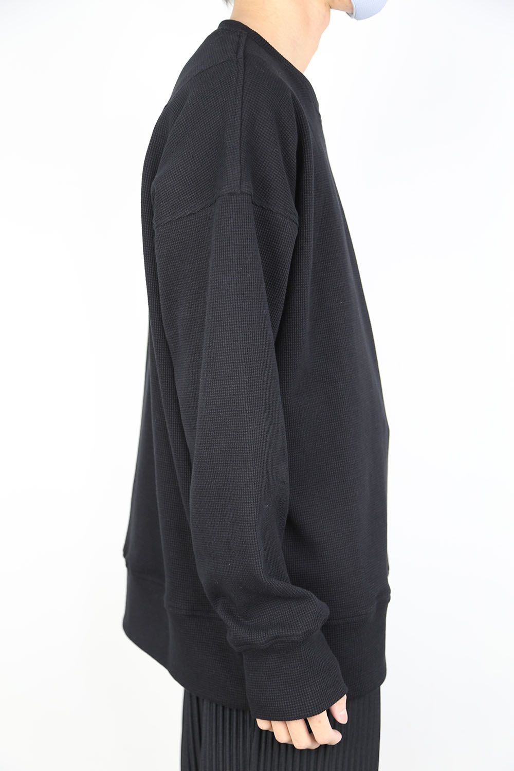 【人気定番商品】 WAFFLE THERMAL LOOSE TRAINER / ブラック