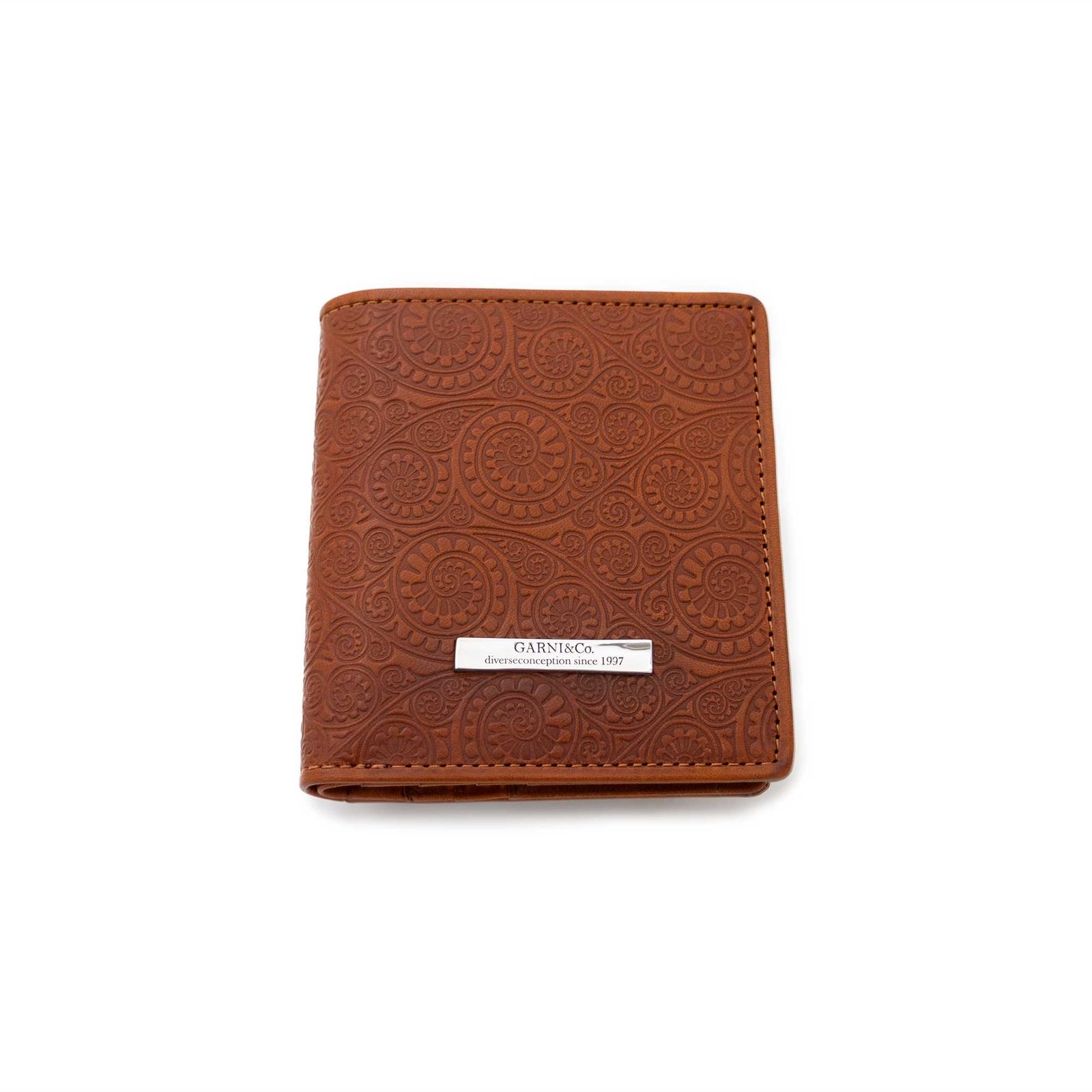 GARNI - Vine Pattern Mini Fold Wallet / ブラック | Tempt