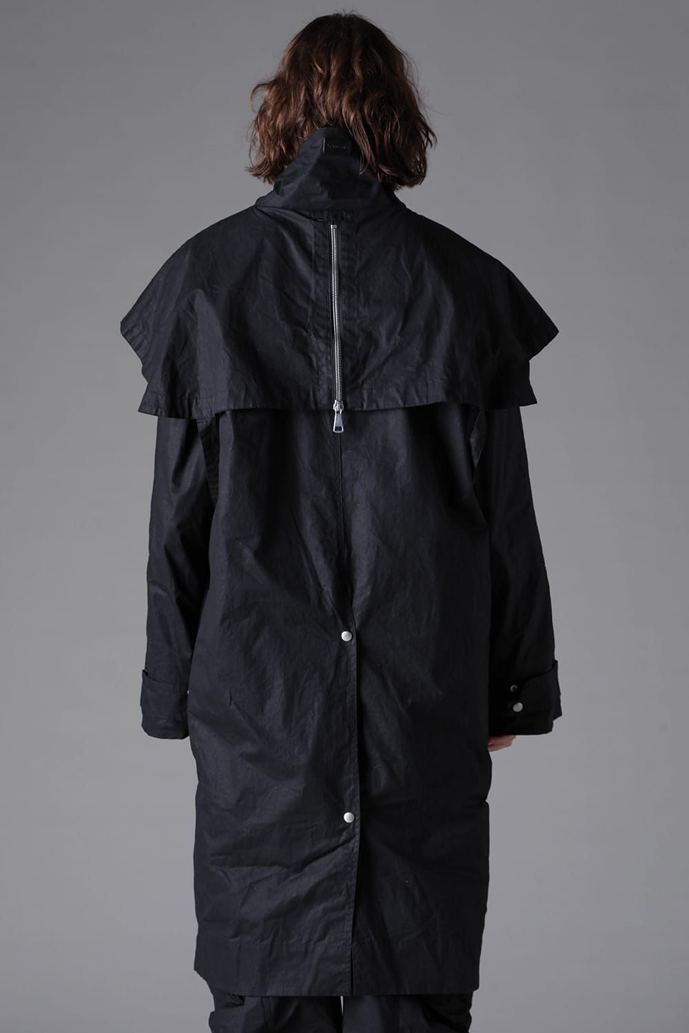 Layered Stand Collar Coat