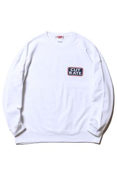 BOX LOGO DROPSHOULDER CREW NECK SWEAT / ホワイト