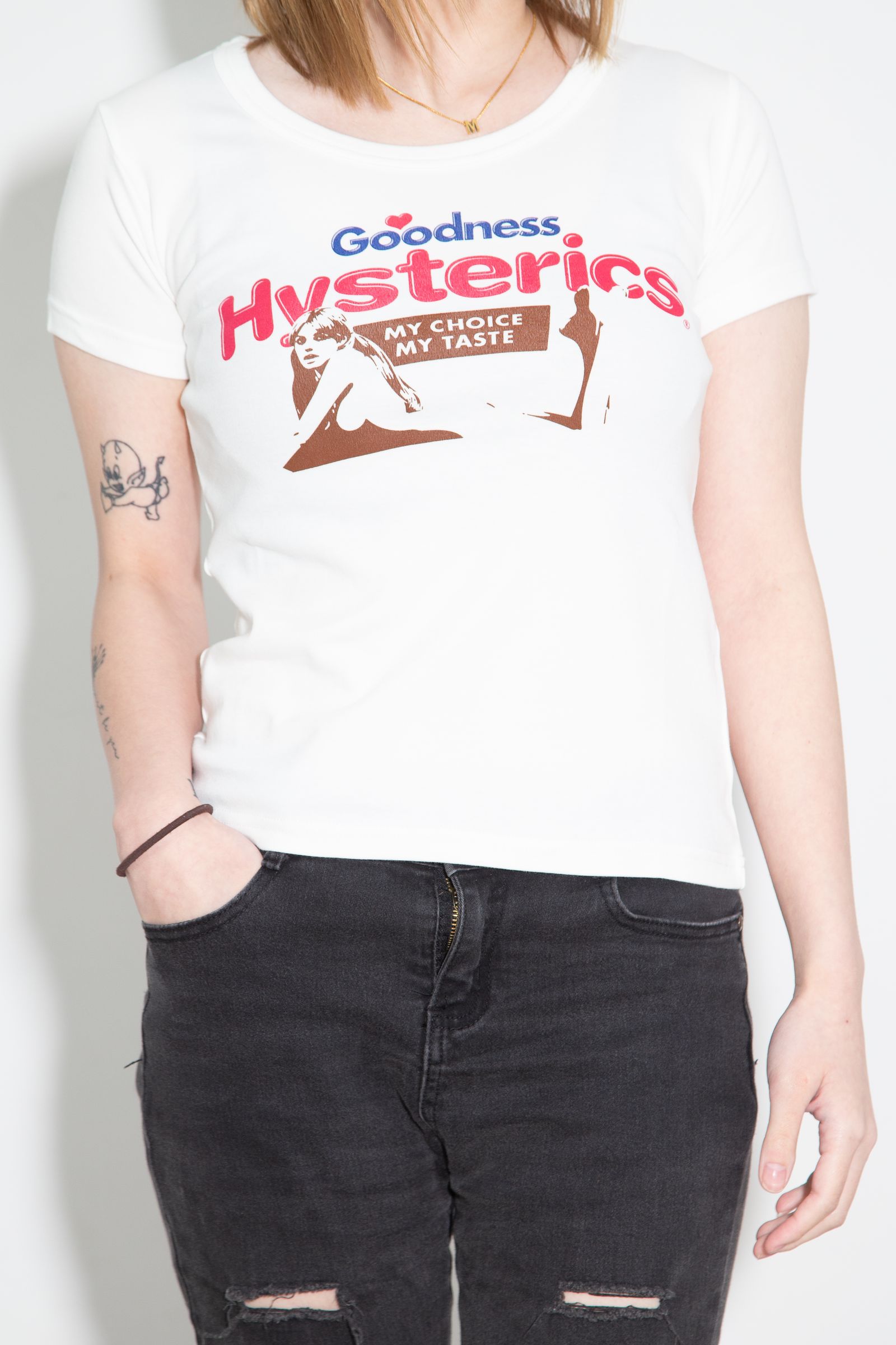 GOODNESS チビTシャツ / ホワイト