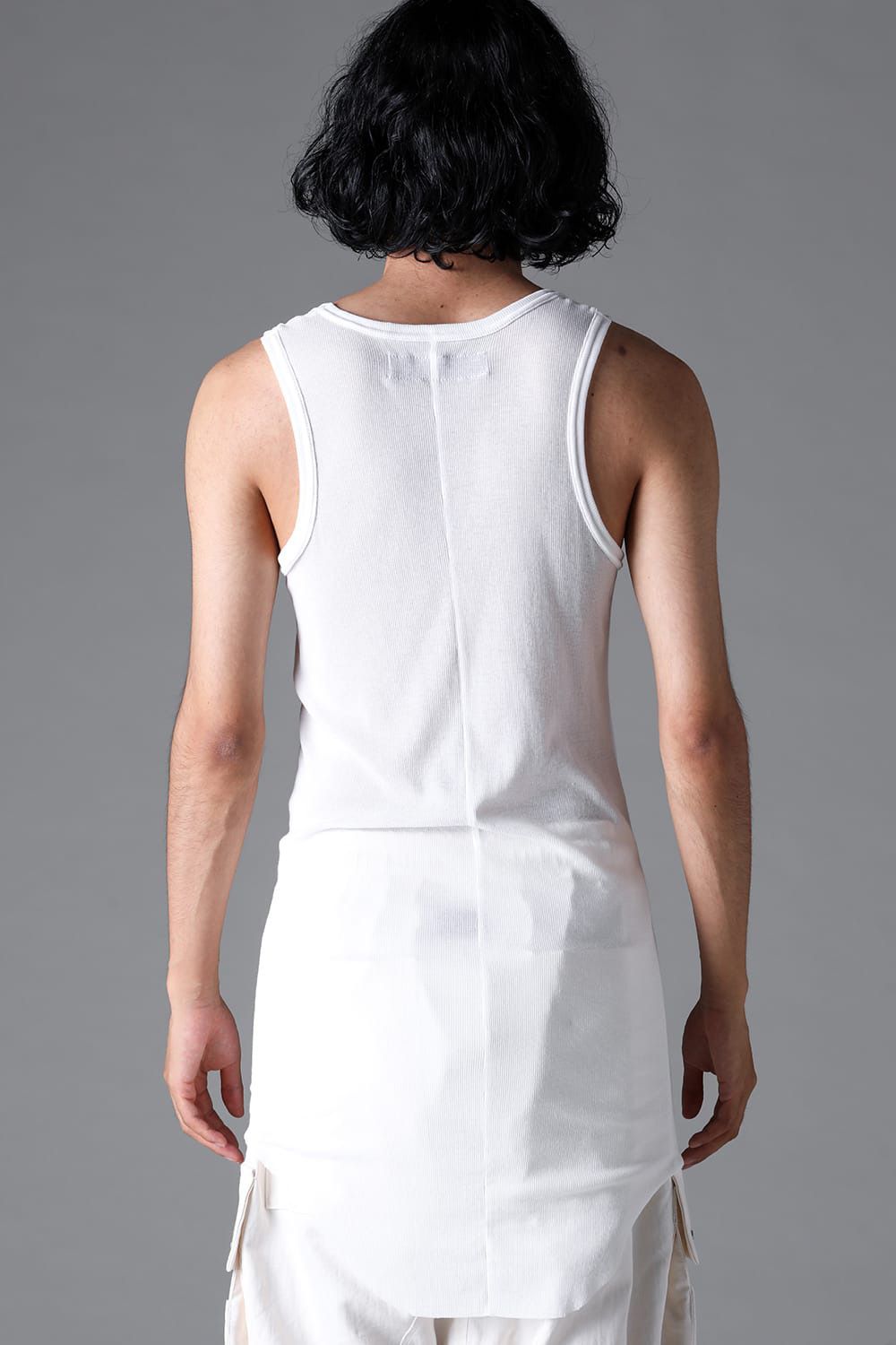 ラウンドリブタンクトップ / RIB TANK / ブラック / ag-1924-1