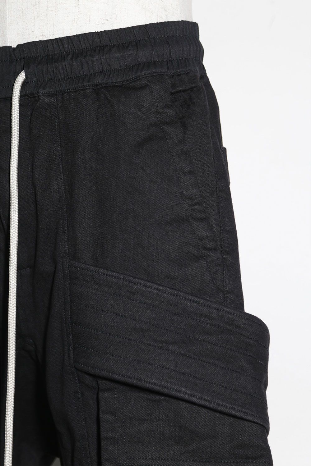 サルエルカーゴスキニーデニム / Denim Cargo Sarouel Skinny / ブラック / ag-6036-1