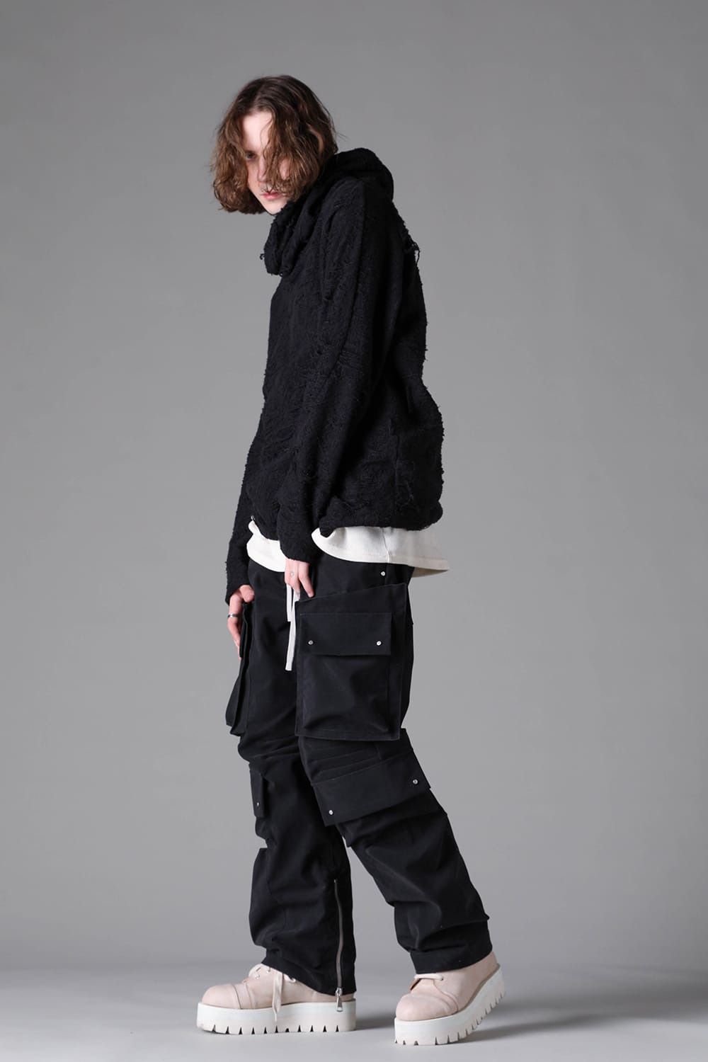 Twisted-Hood Pullover