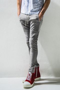 【人気定番商品】Johnson LINE NYLON PT / グレー×ホワイト