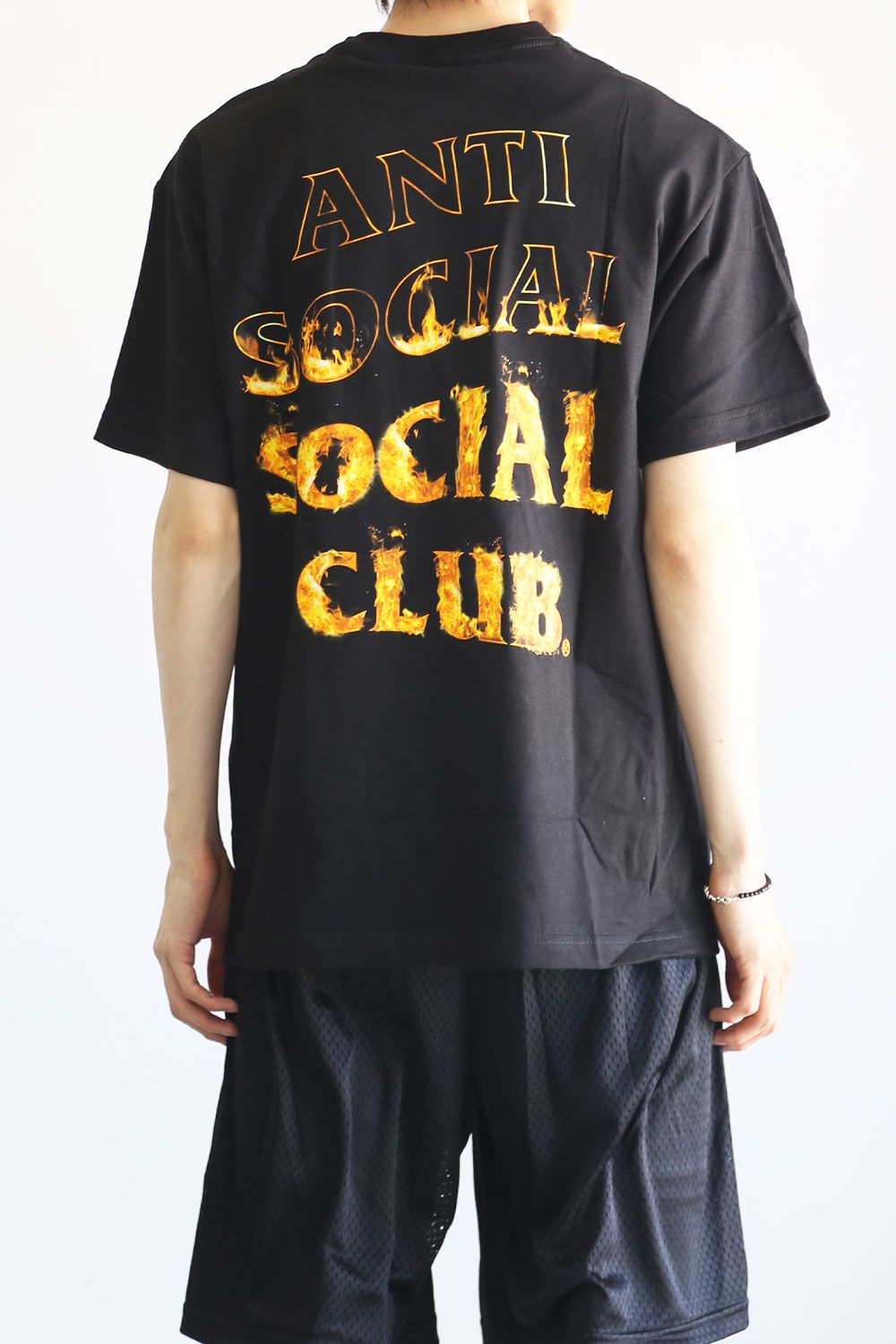 Anti Social Social Club - A FIRE INSIDE BLACK TEE - FLAME