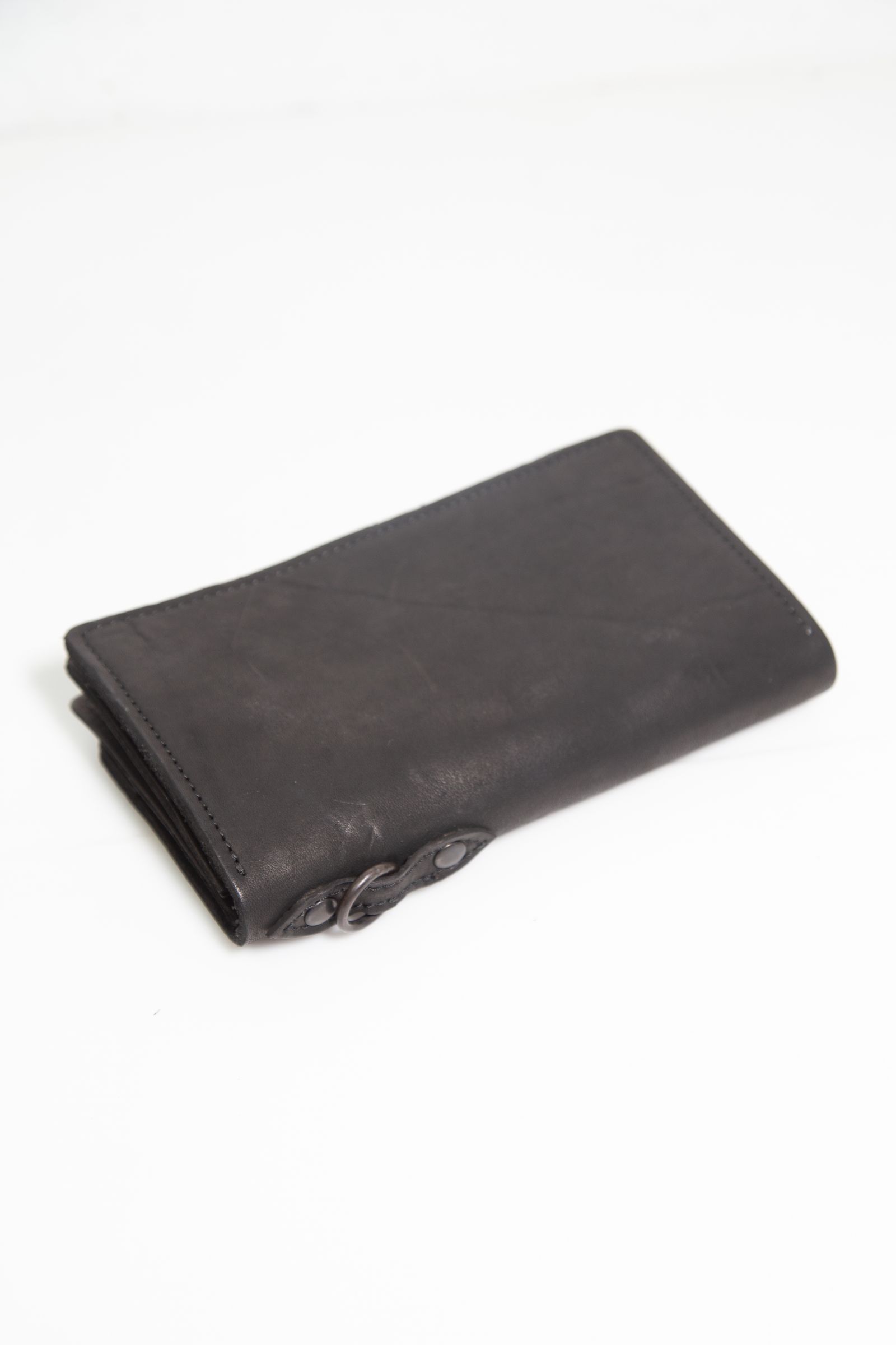 JP SHOULDER GARMENT-DYED TRUCKER WALLET / ブラック