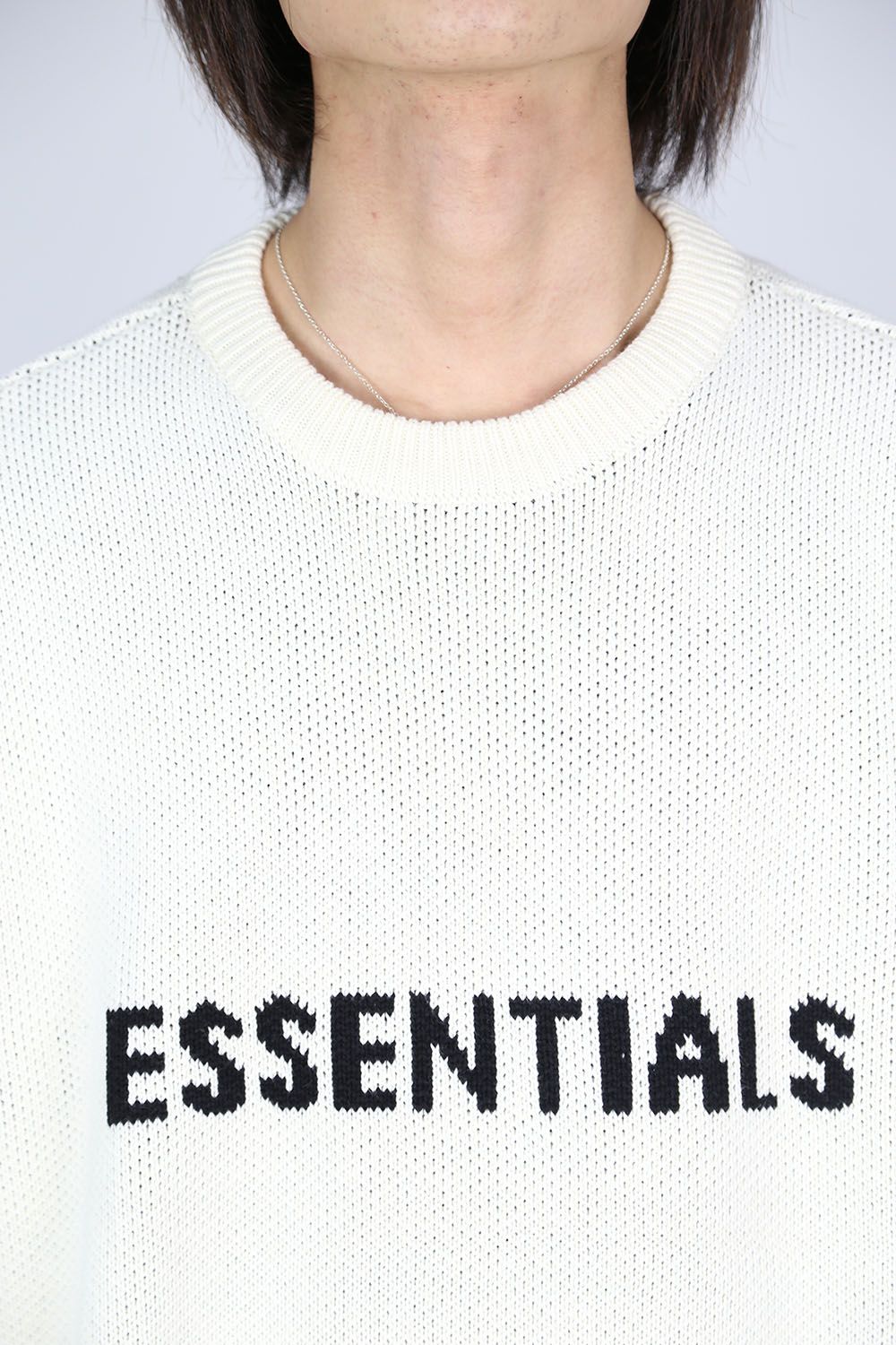 FOG ESSENTIALS - LOGO KNIT / クリーム | Tempt