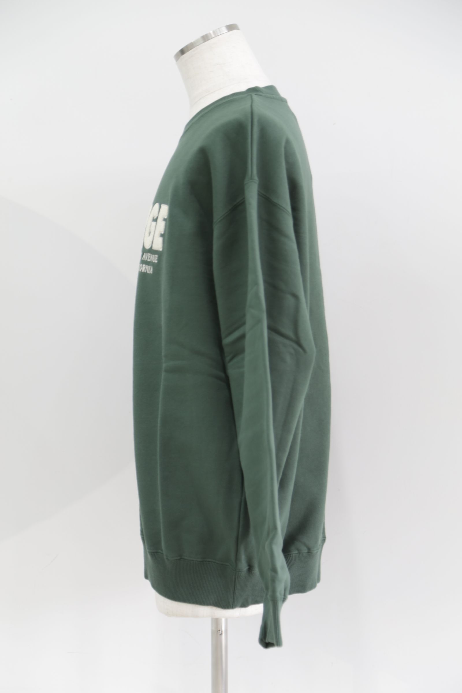 CHENILLE LOGO CREWNECK SWEATSHIRT / グリーン