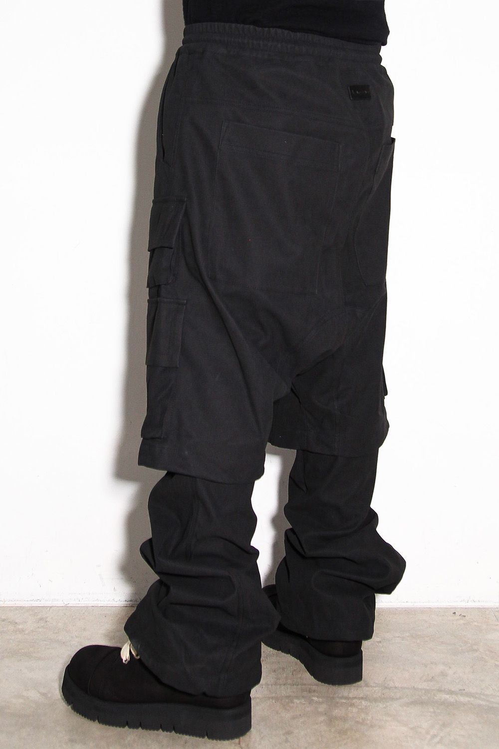 レイヤードブーツカットパンツ / LAYEDER BOOTS CUT / ブラック / ag-12009