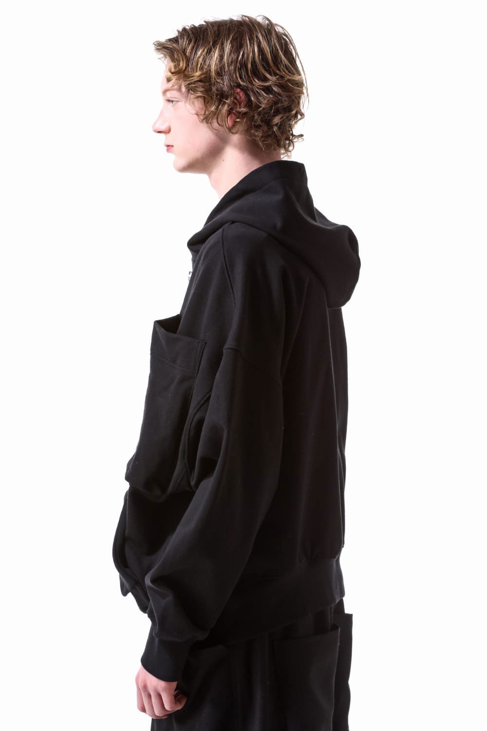 ジップフーディー / Zipp Hoodie / ブラック / ag-10044