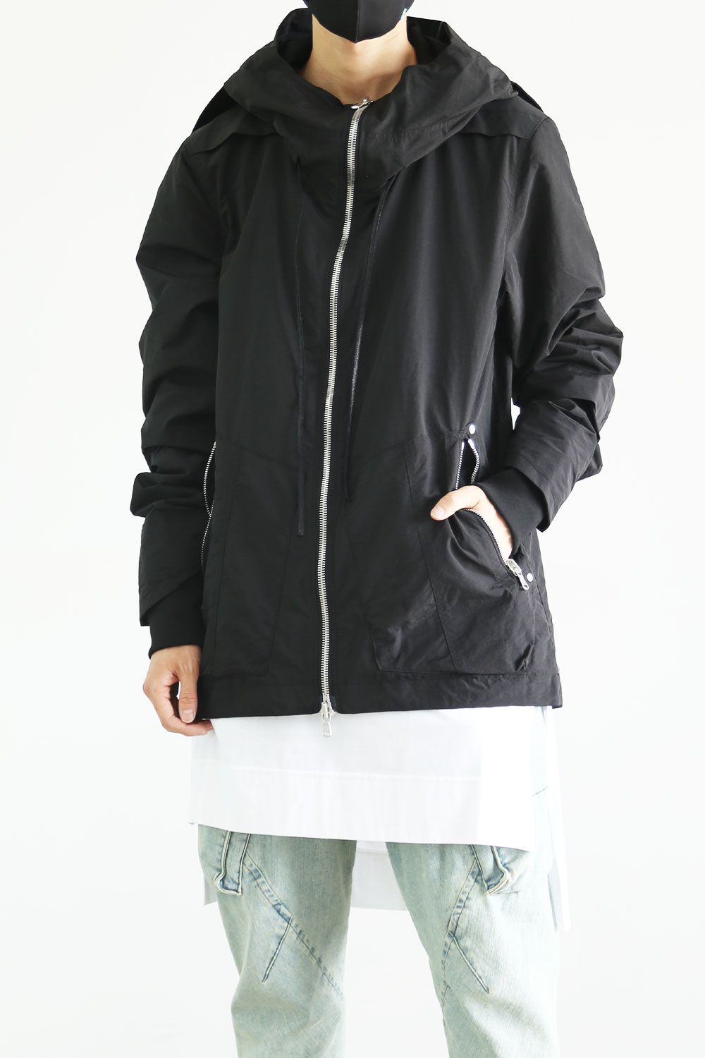 A.F ARTEFACT - Nylon Hoodie Blouson / ブラック | Tempt