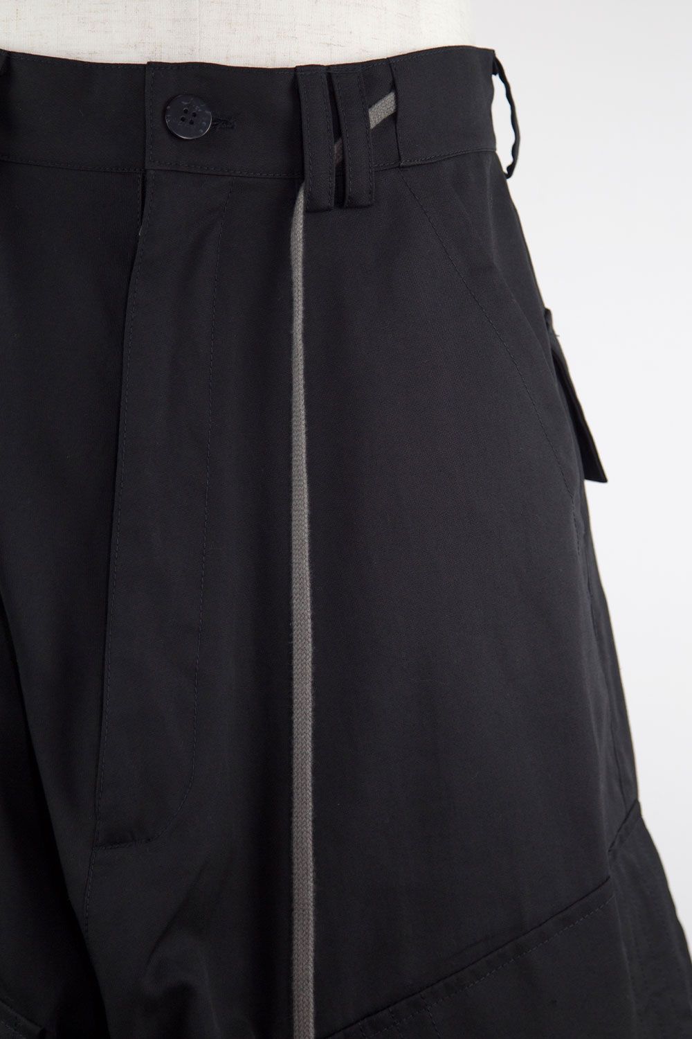 カーゴワイドサルエルパンツ / Cargo Wide Sarouel Pants / ブラック