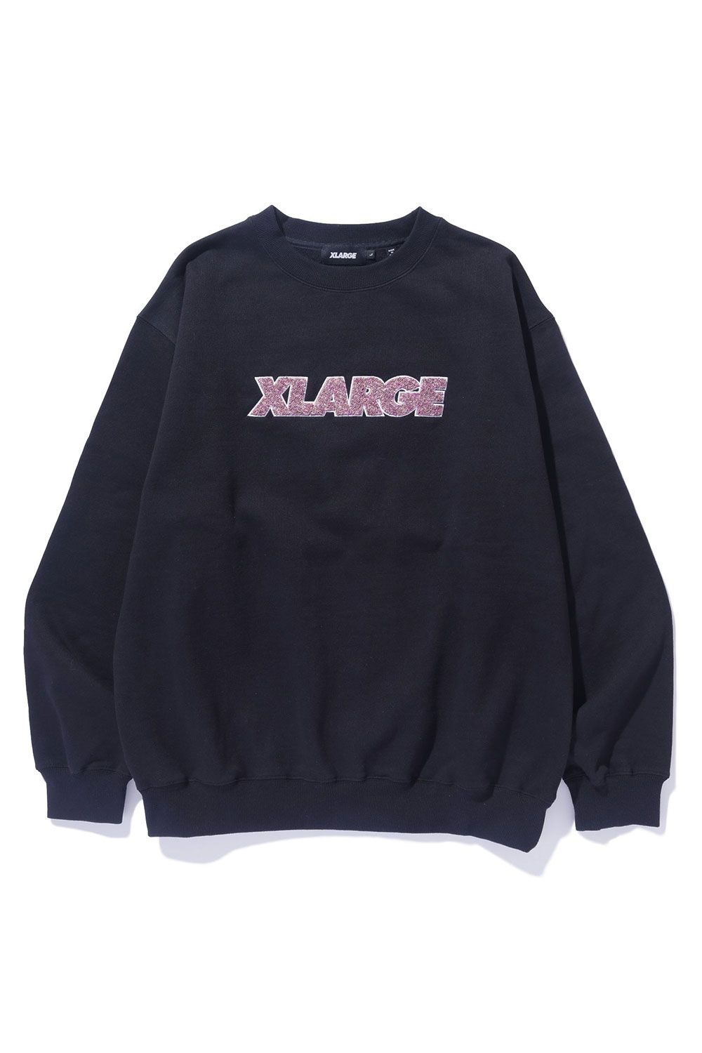 XLARGE - CHENILLE STANDARD LOGO CREWNECK SWEATSHIRT / ブラック | Tempt