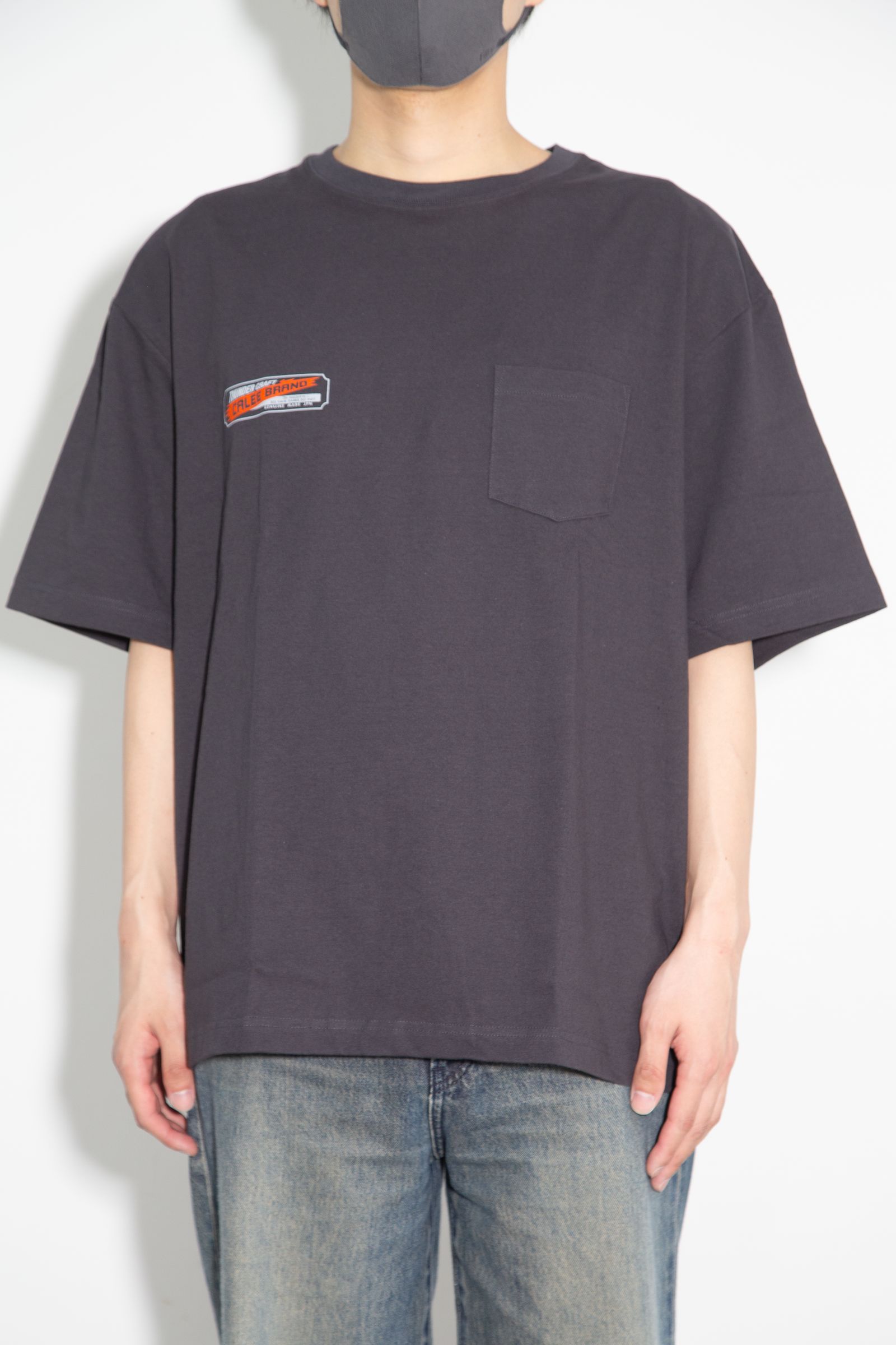 VINTAGE TYPE THUNDER CRAFT POCKET TEE / チャコール