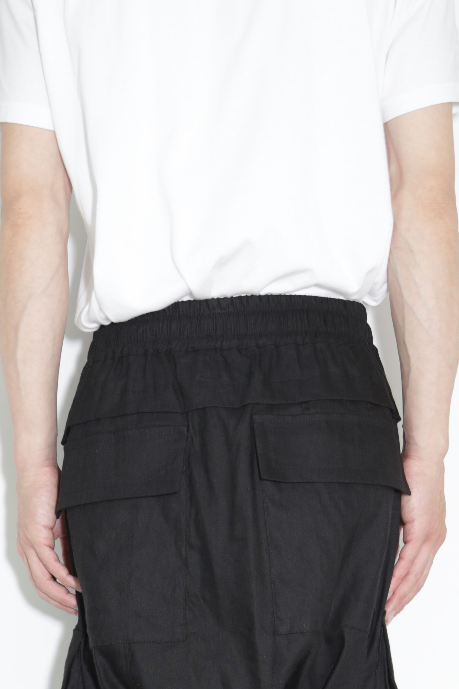 ミリタリーサルエルパンツ / Military Sarouel Long Pants / ブラック / ag-9067