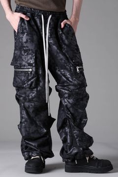 Sweat Cargo Tuck Wide Pants / ブラック