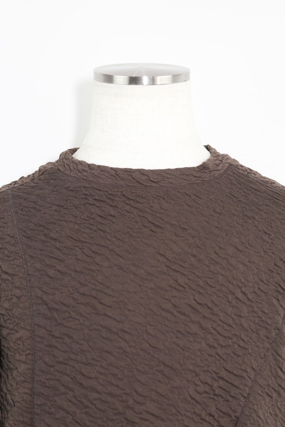 LONG SLEEVE T-SHIRT 223-301 / シボ加工ロングスリーブTee / ベージュ