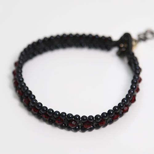 バブルシルバーブレスレット / レッド / BUBBLE SV BRACELET / Red
