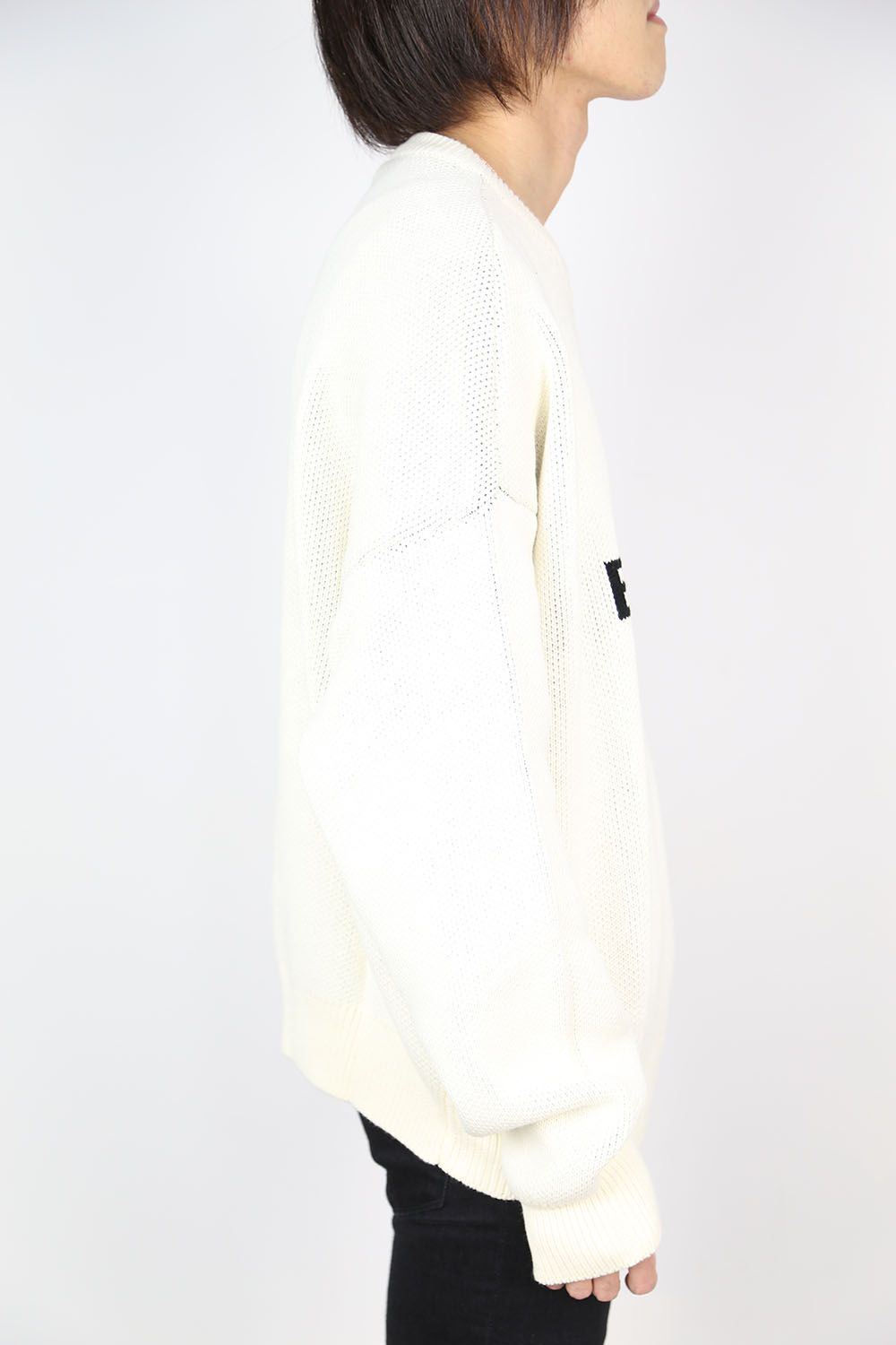 FOG ESSENTIALS - LOGO KNIT / クリーム | Tempt