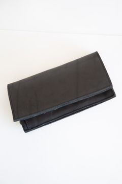JP SHOULDER GARMENT-DYED 2FOLD LONG WALLET / ブラック