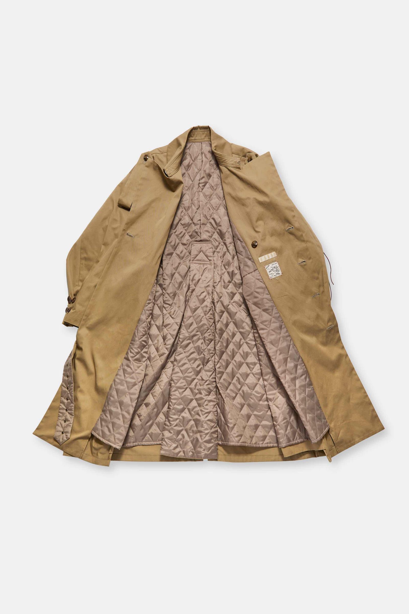 quilting trench coat / キルティングトレンチコート - beige