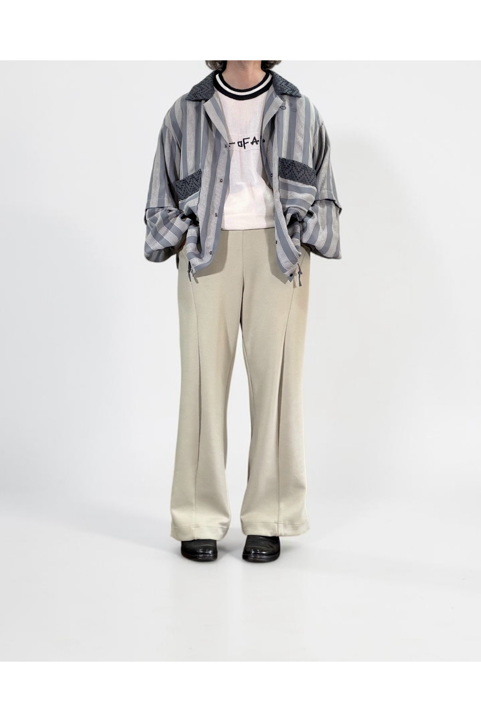 GOODFELLAS-SH / グッドフェローズシャツ : 開襟シャツ - GRAY