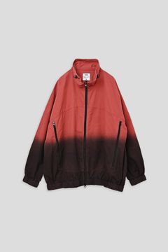 VILLON / STEP DYEING JACKET グラデーション染めトラックジャケット - TERACOTTA