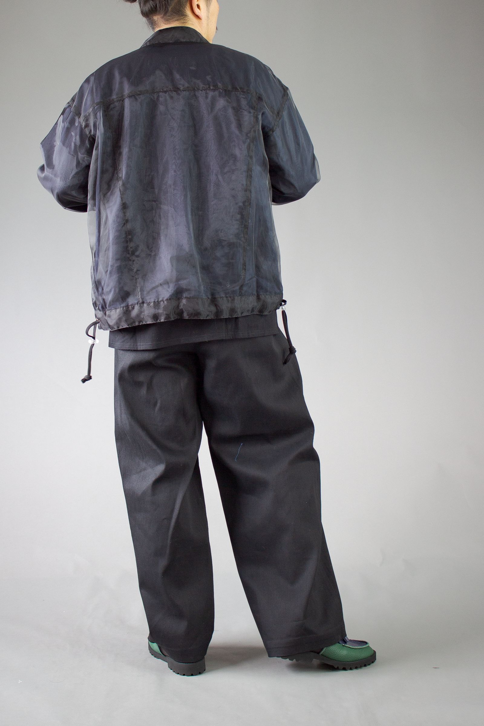 denim fisherman PT - black