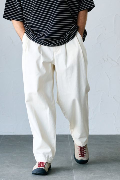 NIPS / 2 TUCK COCOON TROUSER 2タックトラウザー - OFFBEIGE