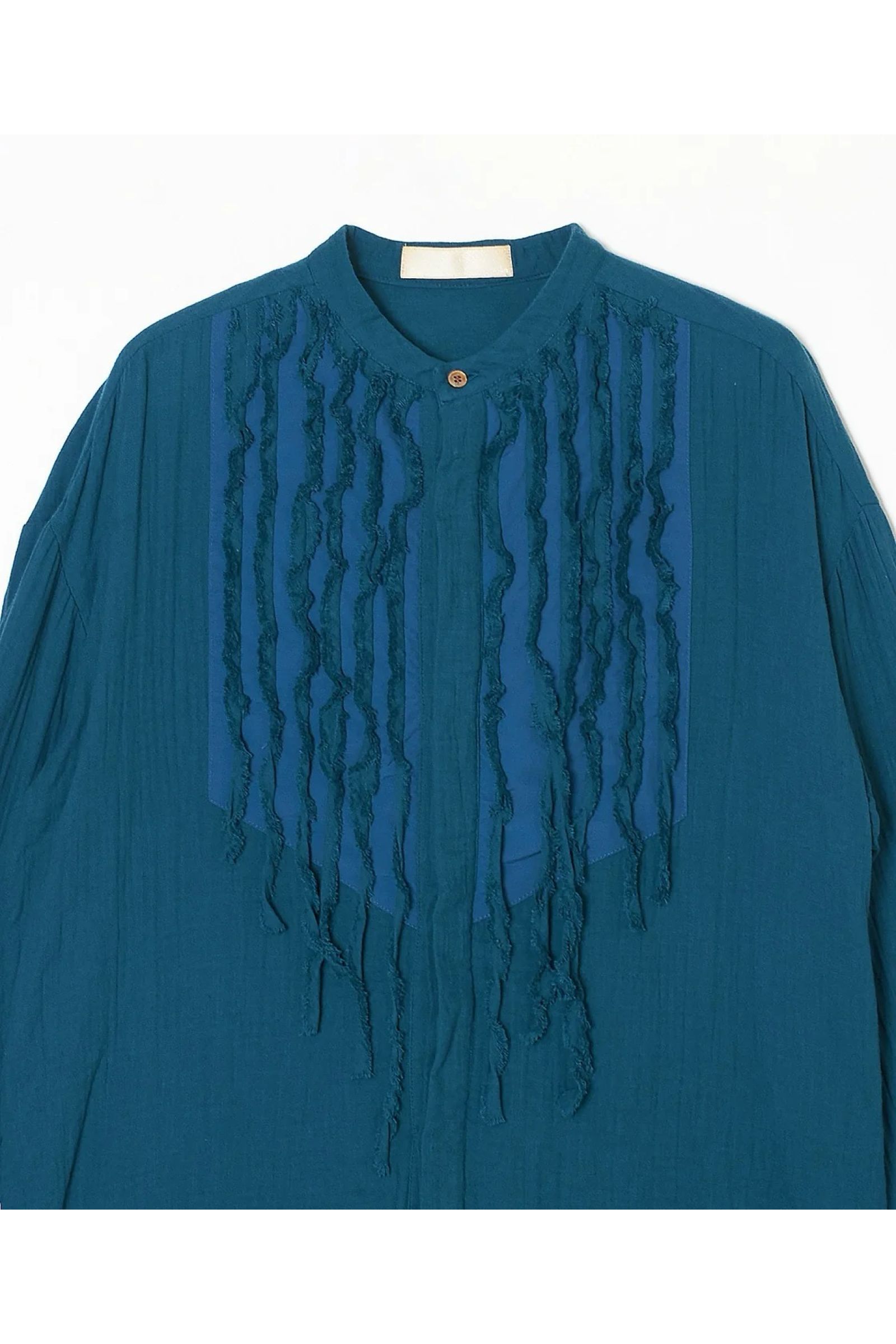 Gauze dress shirt / ガーゼドレスシャツ - BLUE