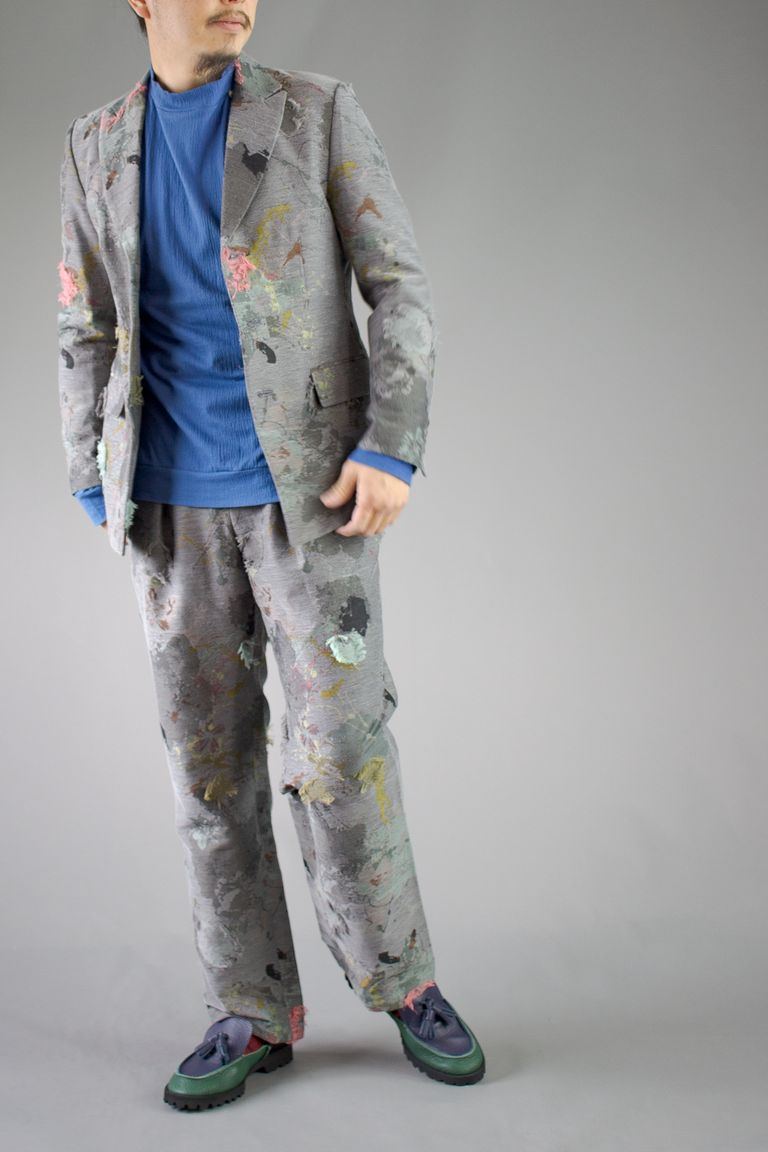 79200円meagratia 、paint jacquard JKT・trousers - テーラードジャケット