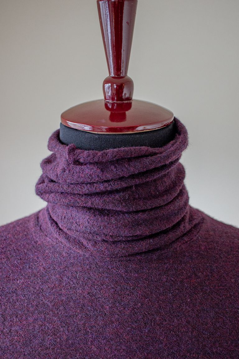 RYU - washable wool gauze t-neck knit / ウォッシャブルウールガーゼ