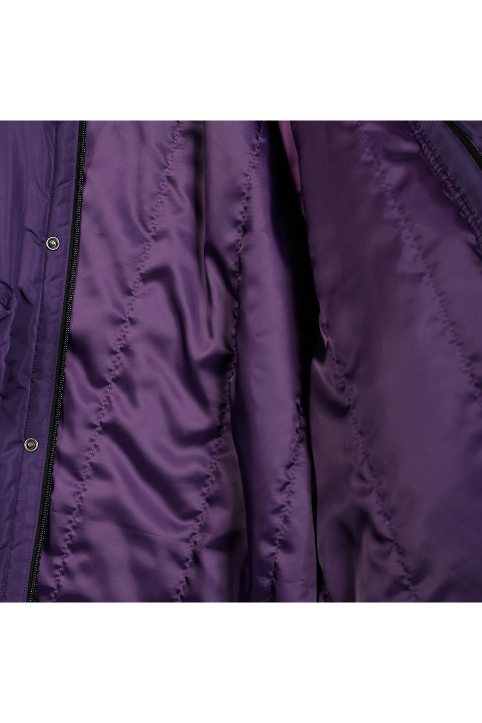 中綿ジャケット  : BIG POCKET HOODED PUFF JACKET "HYATT PUFF" / ビッグポケットフーデッドパフジャケット - パープル