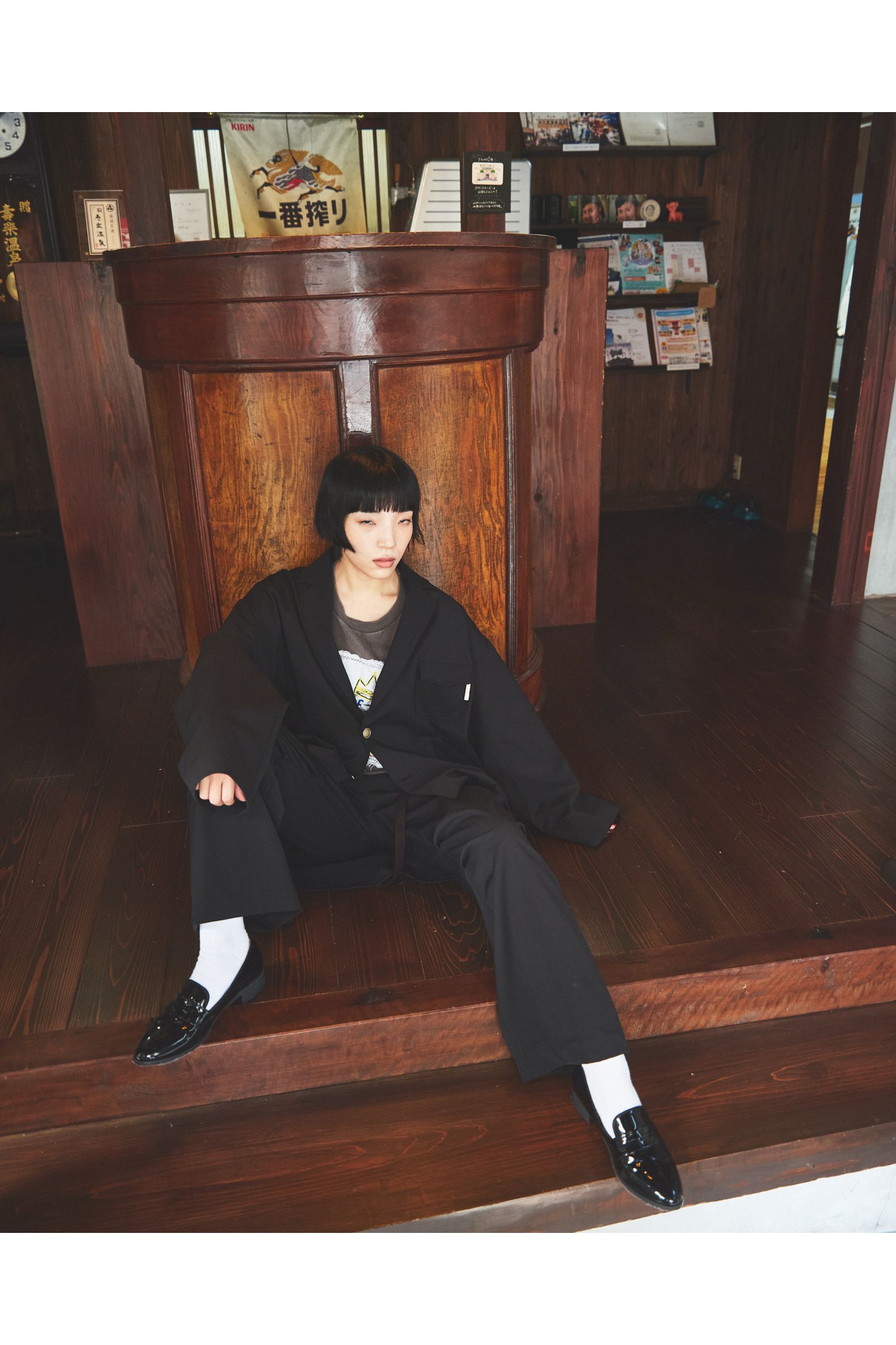 UTILITY FORMAL-JK / ユーティリティフォーマルジャケット : ラペルドジャケット - BLACK