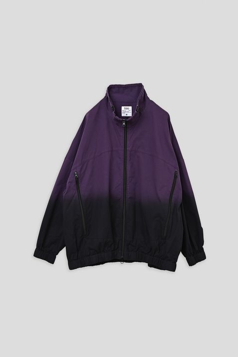 VILLON / STEP DYEING JACKET グラデーション染めトラックジャケット - PURPLE